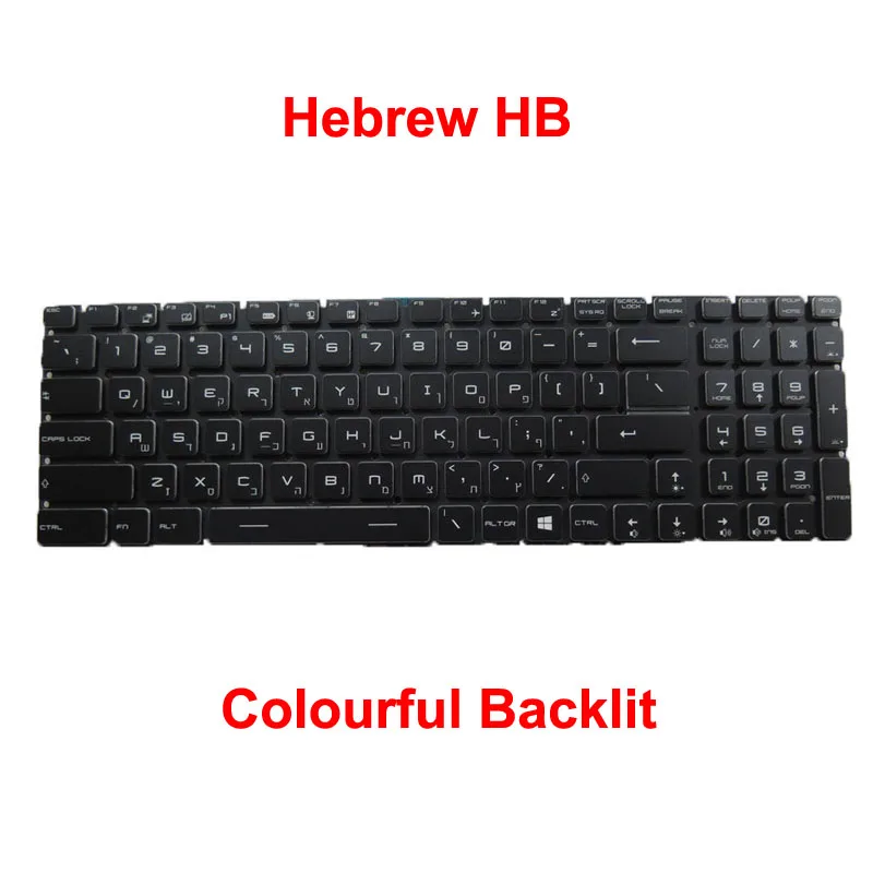 Eua jp Teclado para Msi Backlit Rgb Ge63 8re 8rf Ge63 7rd 7rc Ge73 7rc 7re Gs73 Gs63 Discrição 8rd 8re Gs75 Inglês Japonês - Imagem 2