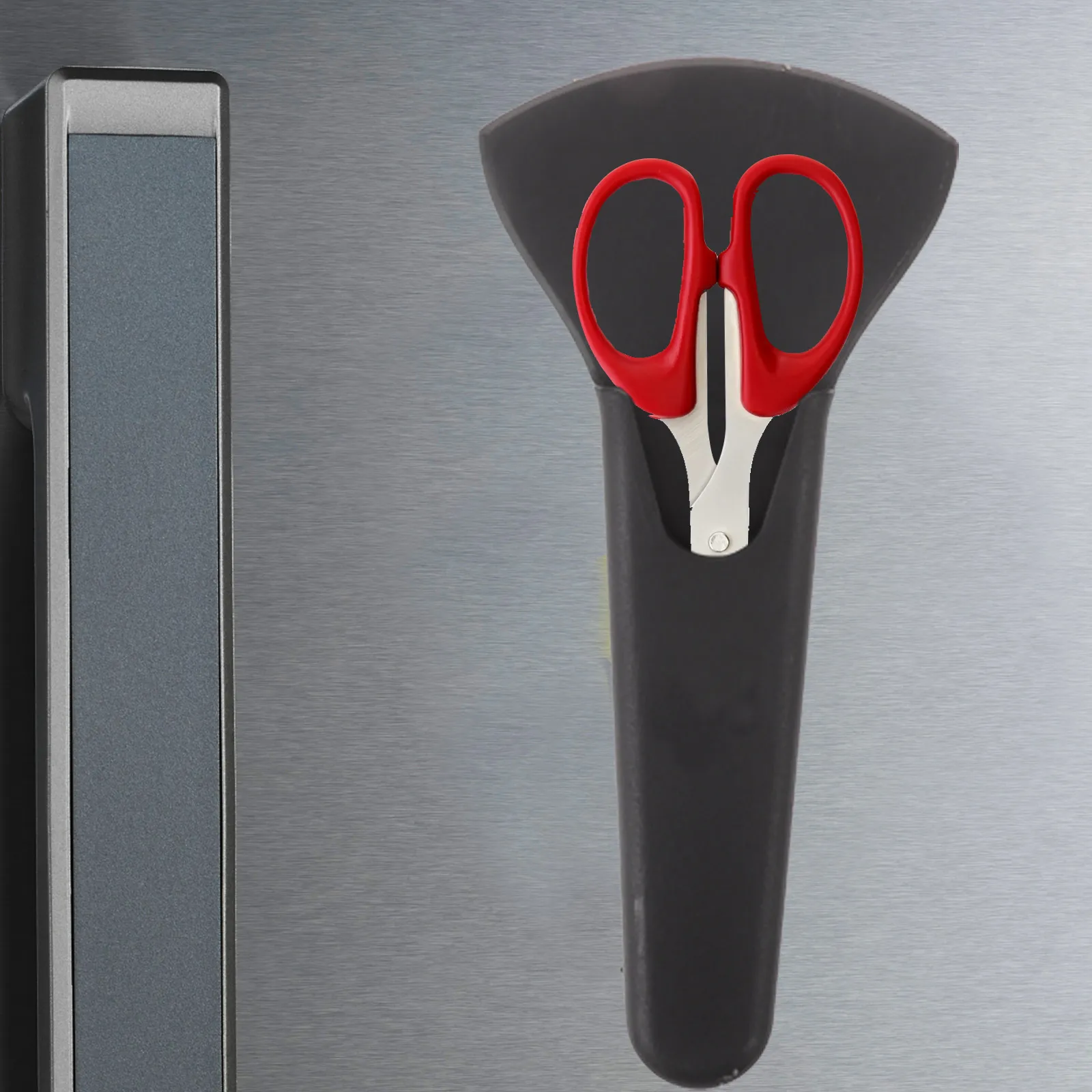 Kitchen Shears Magnetic Scissor Holder Magnetic Fridge Scissor Organizer Refrigerator Holder Black