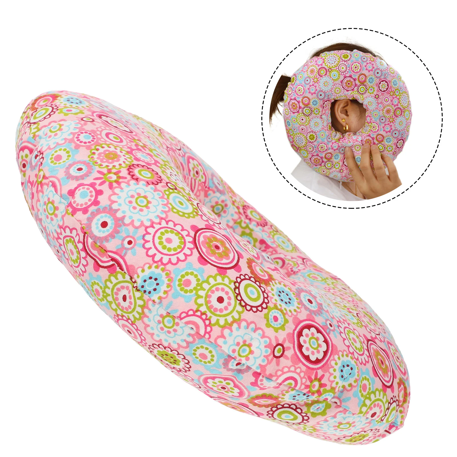 

Ear Pillow Comfortable Breathable Donut Piercing Side Sleeping with An Hole Bed Pillows