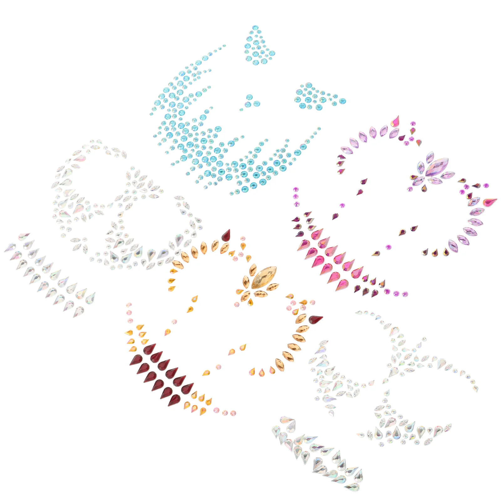 

Drill Face Gems Face Gems Stickers Face Rhinestones Body Jewels Gems Halloween Festival Accessories