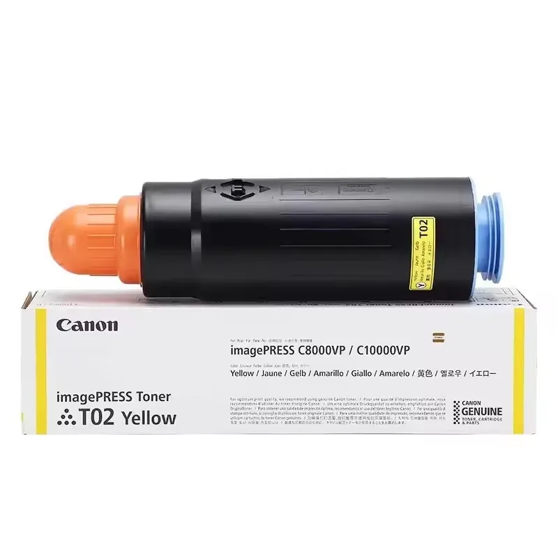 1Set/KCMY Original New T02 Toner Cartridge For Canon IPR C8000VP C9010VP C10000VP C10010VP