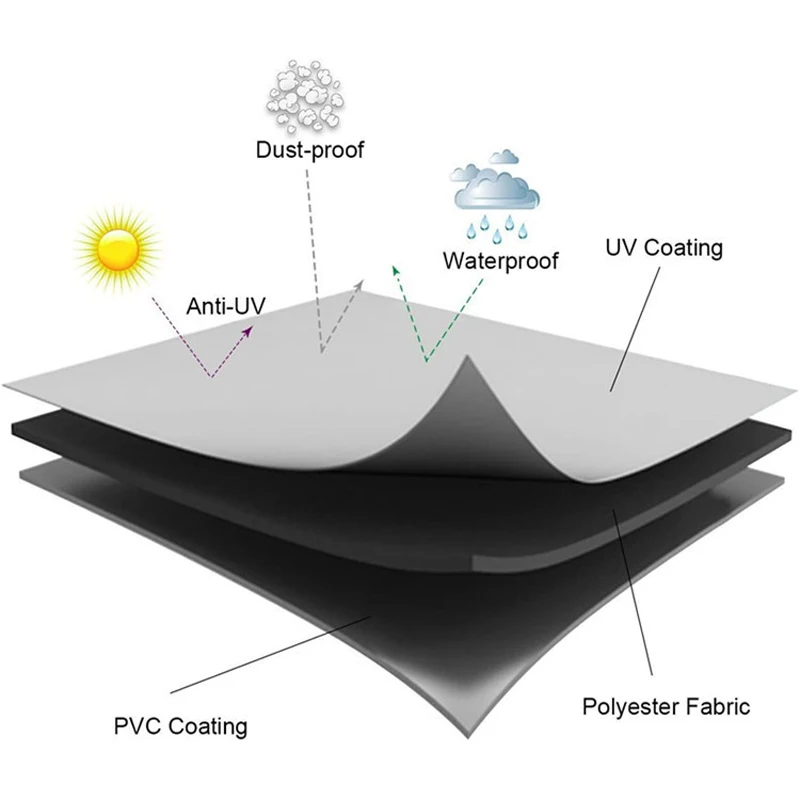 New Parasol Banana Umbrella Protective Cover Outdoor Garden Patio Cantilever Shield