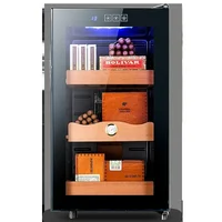 BX-48 Constant temperature 48L Thermostat Humidity cigar storage cabinet Cedar wood shelf electronic refrigeration 2