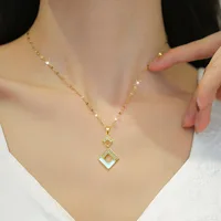Ensemble de bijoux avec pendentif carré en émail cristal autrichien en acier inoxydable pour femmes, bijoux de Costume africain, Maxi collier et boucles d'oreilles 2