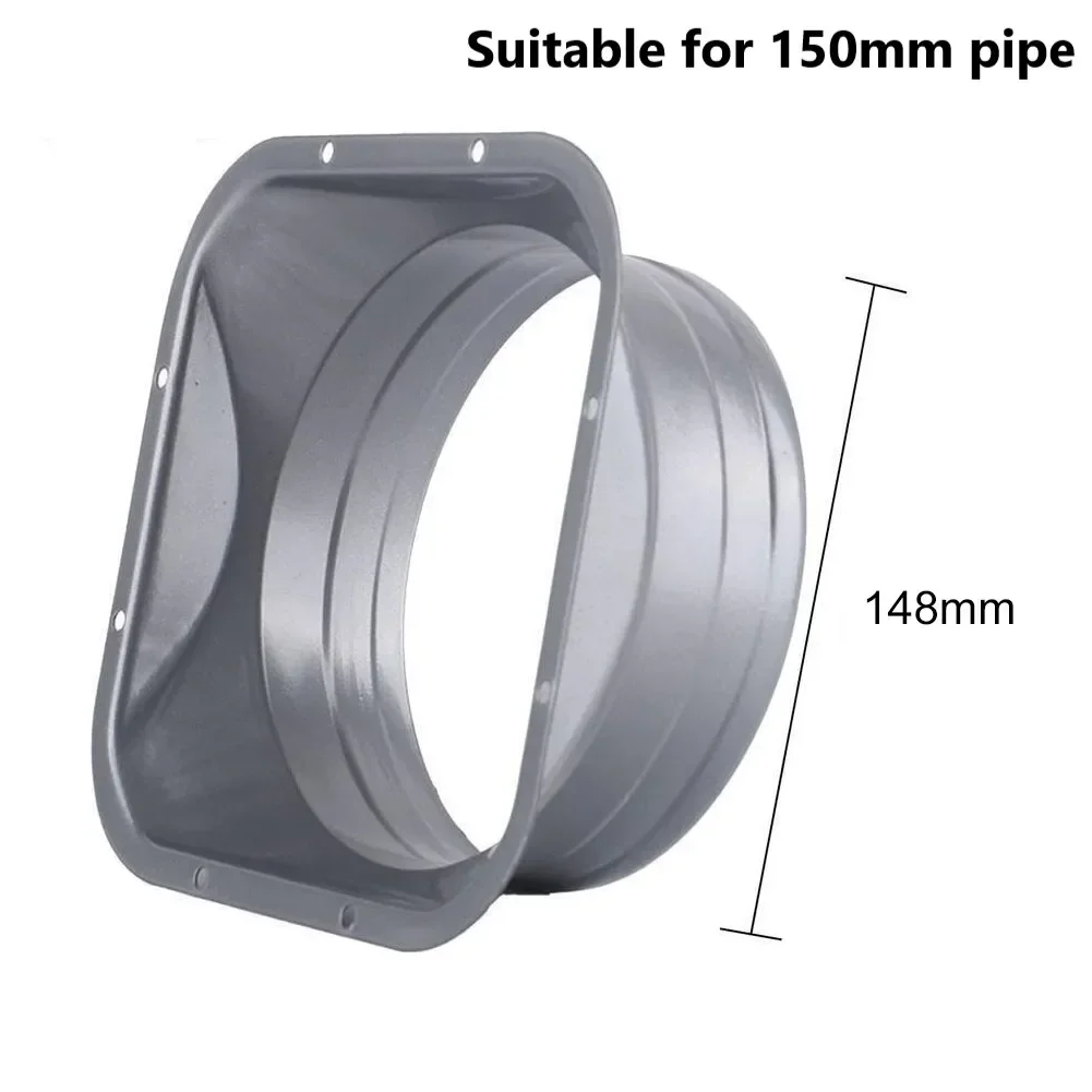 Flangia Di Sfiato A Parete In Metallo | 100 Mm | Resistente 220°C | Per HVAC E Ventilazione