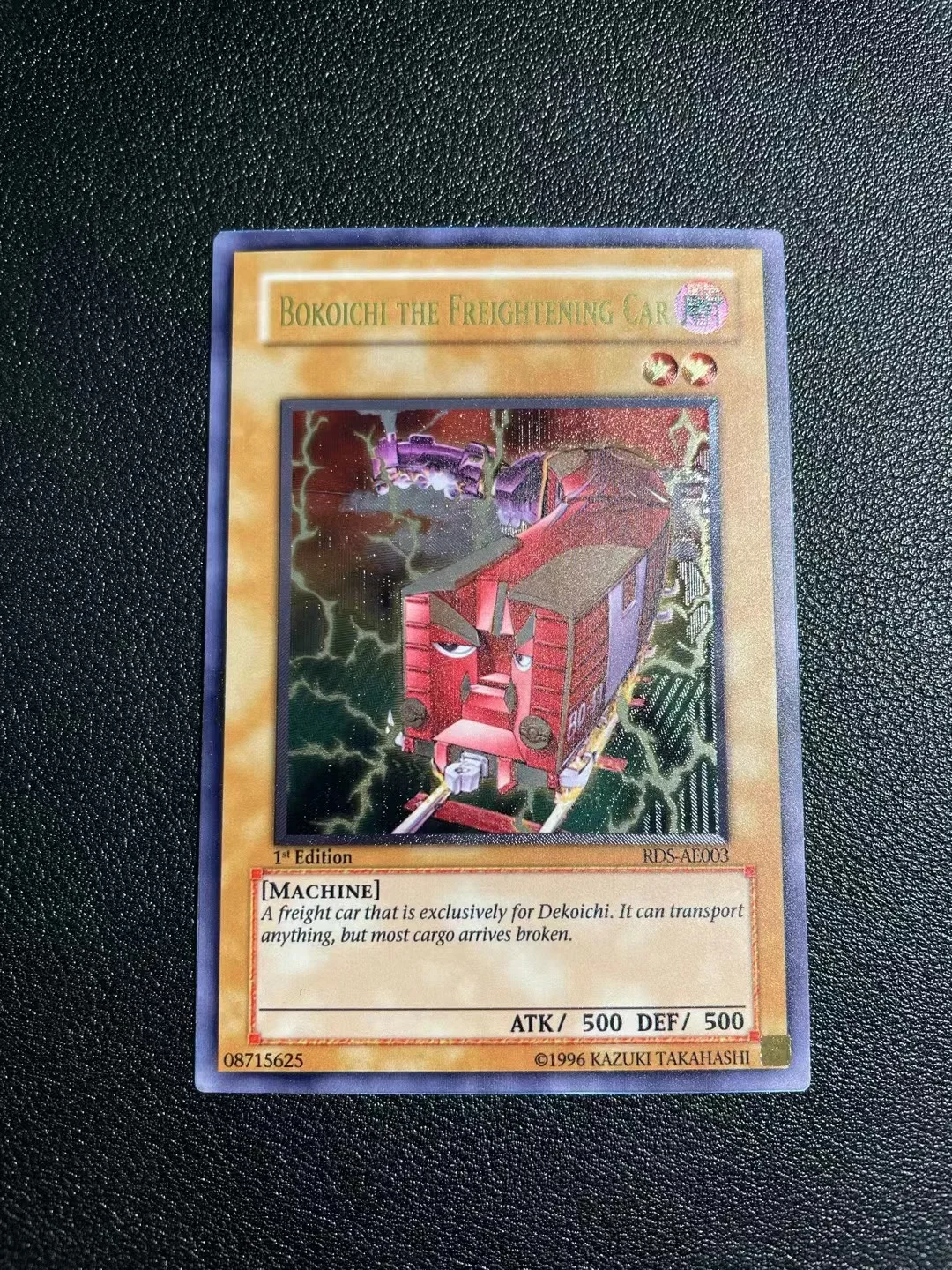 Yu Gi Oh Ultimate Rare RDS-AE003/Bokoichi the Freightening Car Children's anime cartoon game card toys collection gift
