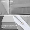 Outdoor Cushion Covers for Patio Furniture 7 Piece Set, Replacement Cushion Slipcovers Fits 6 Seater Outdoor Couch Rattan 4