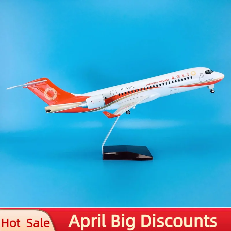 

2024 New Baza Hot Sale ABS Material 1:70 47cm With Wheels Airplane Aircrafts ARJ21-700 Chengdu Airlines Plane Model Home Decor