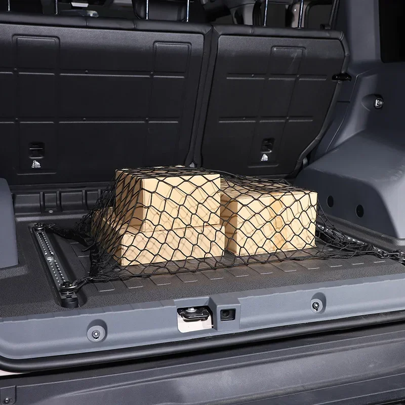 Per Ineos Grenadier Car Back Rear Trunk Organizer Net Mesh Seat corda elastica Universal Storage Bag Pocket Auto Organizer - Image 5