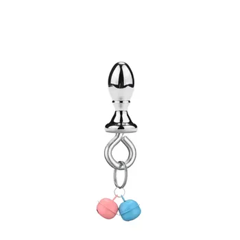 Anal Plug Double Bell Pendant Sexy Accessories Lesbian Sex Toys For Woman Juguetes Sexuales 5