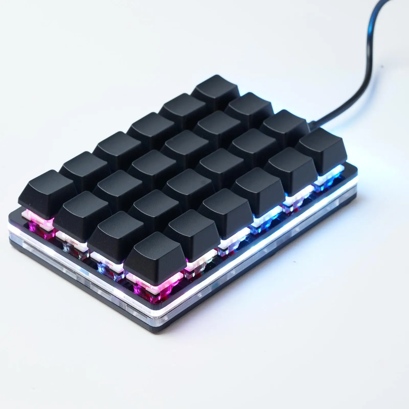 Teclado Mecânico Personalizado Macro Faça Você Mesmo Gaming Mini Teclado Programação Usb Rgb 24 16 12 Key Copy And Paste