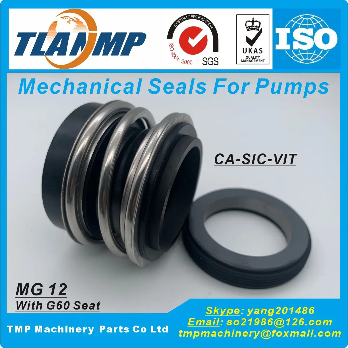 MG12-50 , MG12/50-Z , MG12/50-G6 MG12/50-G60 TLANMP Mechanical Seals for Water Pumps