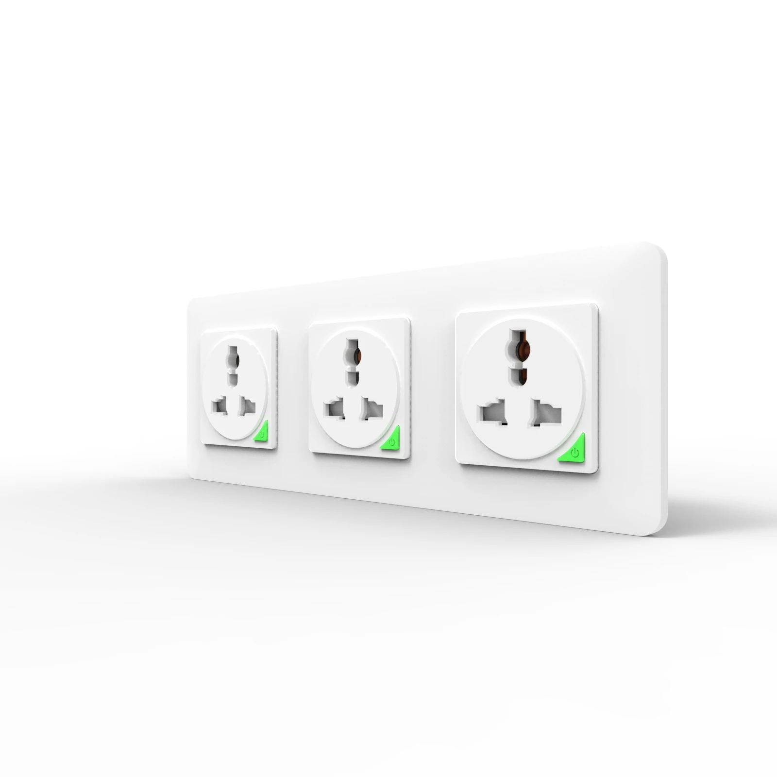 

WiFi Triple Wall Socket Universal Plug 16A Smart Life Electrical Outlets Alexa Voice Control Intelligent Smart Tuya Socket