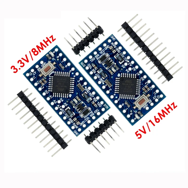 Фото Плата модуля Pro Mini ATmega328P 3 В 8 м с кварцевым генератором совместимым Arduino замена