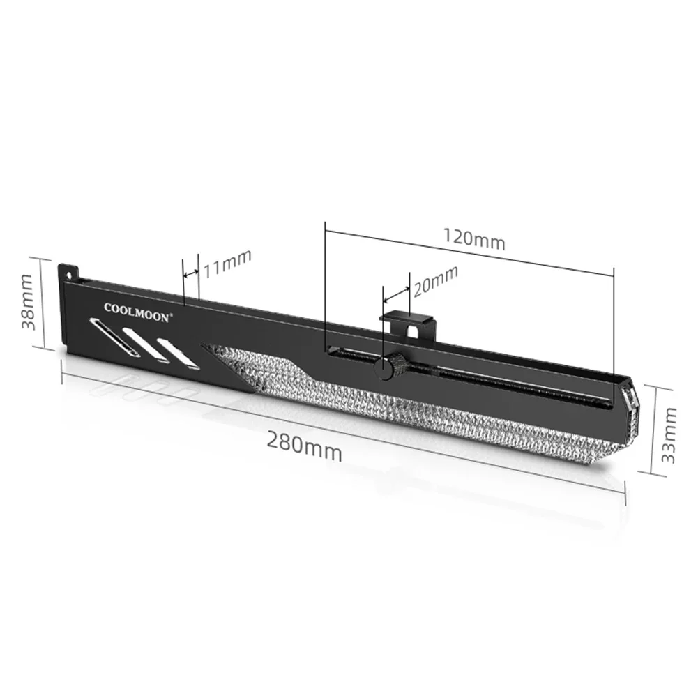 Graphics Card Holder Customized Video Card Stand GT8 Horizontal 5V 3Pin ARGB GPU VGA Holder Desktop PC Case DIY Accessories