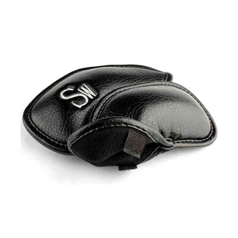 Premium Magnetic Leather Golf Club Head Cover a Set of 11 Pieces Suitable for Most Club Heads Embroidered With Club Labels 3