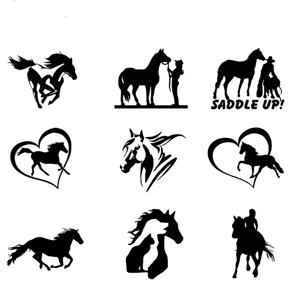

Horse Life Cow Boy Car Decals Products PVC Accessories Sunscreen and Waterproof Motorcycle Stickers Sticker Decoration PVC