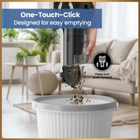 Aspirateur sans fil LAMZIEN V9, autonomie de 30000 PA/40 minutes, filtration HEPA efficace, avec phare LED, aspirateur portatif léger pour poils d'animaux, tapis et sols en bois dur 7