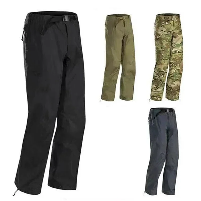 Waterproof Hardshell Tactical Pants Men Full Zip Multicam Camo Military