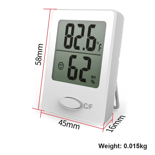 Mini Lcd Digitális Hőmérő Higriller Beltéri Szabadtéri Hőmérséklet Páratartalom Mérő Hőmérsékletmérő Mérőmérő Hőmérsékleti Mon - Image 4