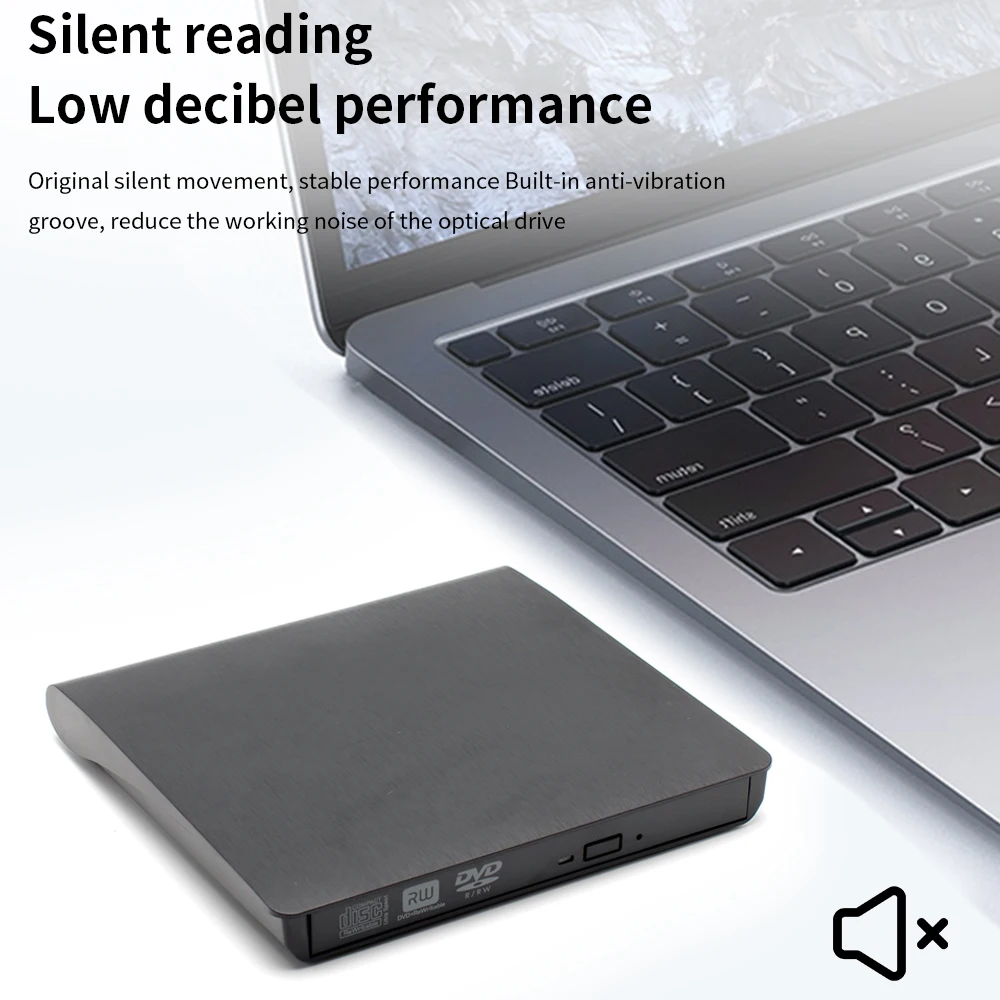 TISHRIC CD DVD 외장 케이블, USB 3.0 케이블, 휴대용 RW, 광학 호환