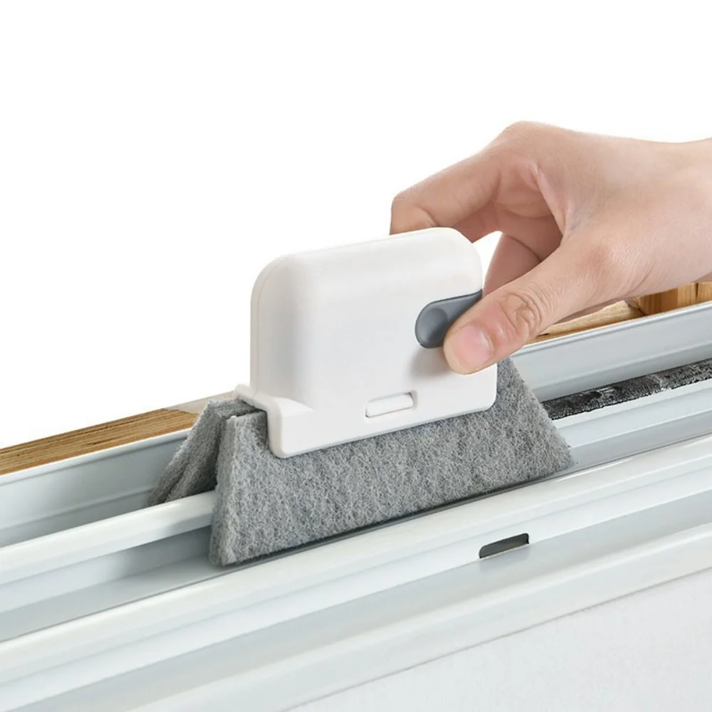 

2 In 1 Window Groove Cleaning Brush Scraper Kitchen Bathroom Floor Windows Slot Cleaner Handheld Home Crevice Tools