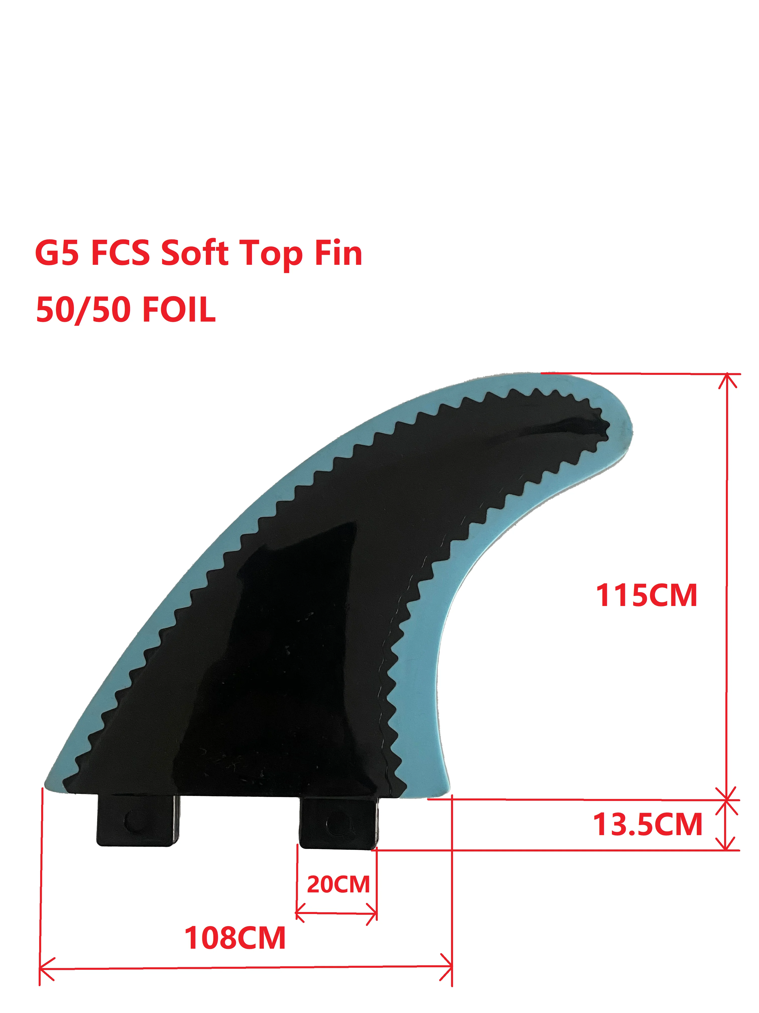 Surfing Fins G5 Soft top Surfboard Fins 50/50 Foil SUP Accessory Surf Fin Paddle Board Fin