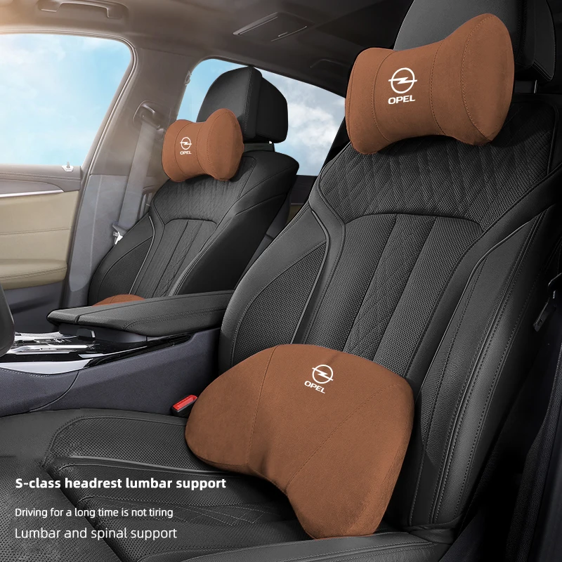 자동차 머리 받침 부드러운 허리 지지대 허리 목 베개, 자동차 인테리어, Opel Corsa D Astra Insignia Mokka Adam Combo OPC Vectra H