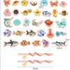 Wooden Magnetic Fshing Toy Marine Life Cognition Fish Rod Toys Children Early Educational Parent-child Interactive Board Game 2