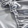 Satin Fitted Sheet Queen Deep Pocket Single  Mattress Cover Breathable Soft Comfortable Bed Set Sheet NO Pillowcase 90  160x200 5