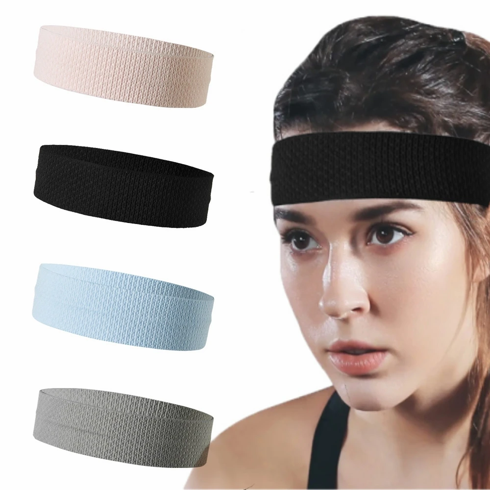 

Outdoor Sport Headbands Anti-Slip Sweat-absorbing Fitness Running Yoga Elastic Breathable Men Hairbands Women Makeup Accessories