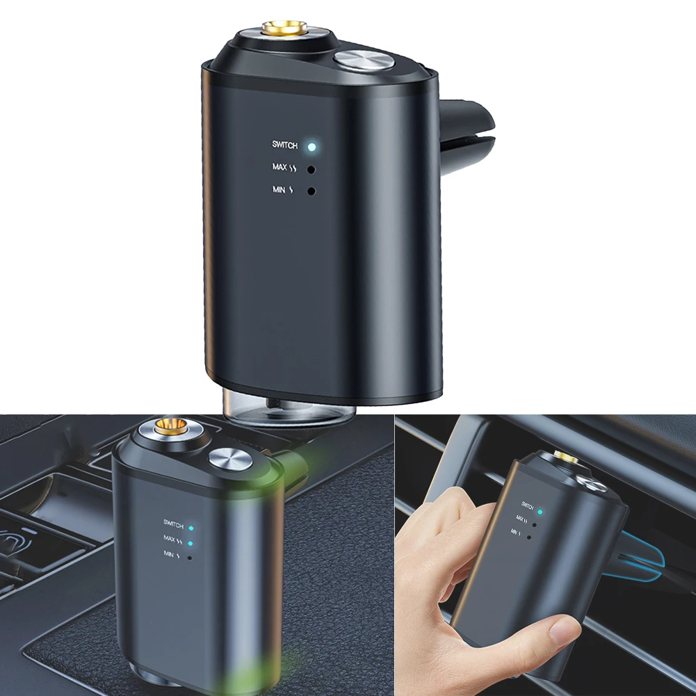 

1pc New Car Aroma Diffuser Long Lasting Wireless Smart Auto Perfume Clip 60*53*44MM 10ml 116mAh 1W Universal Air Freshener