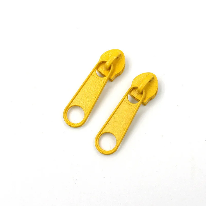 #3 Metallic Nylon Rectangle Zipper Pulls - 3/Pack - Antique Brass