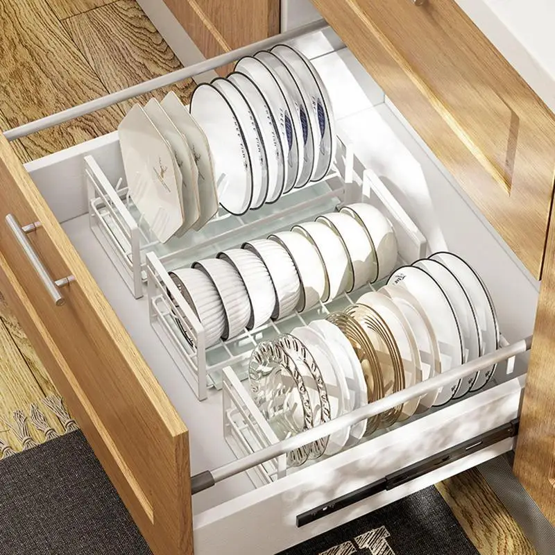 Dish Stand Cabinets Organizer Shelf  Pot Lid Holder Cabinet Organizer -  Pot Lid - Aliexpress