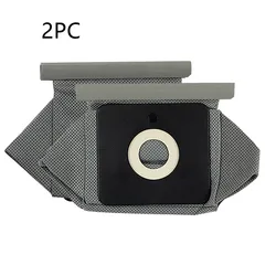 Lot de 2 sacs de rechange pour aspirateur, anti poussière pour ZW1200 201 ZW1000 6/7 QW12T4 universels lavables et réutilisables 11x10cm 