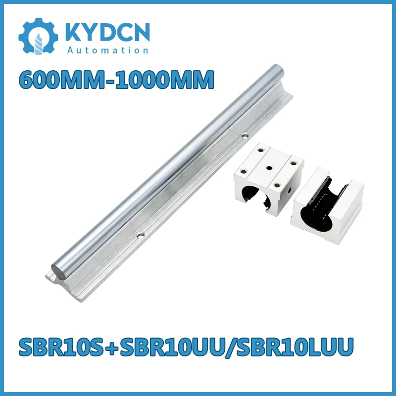 SBR10S SBR10UU SBR10LUU Linear Guide Rail and Linear Bearing Block for CNC Machine 600mm-1000mm Slide System