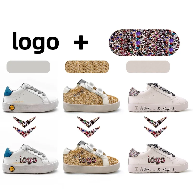 Custom Fashion Boys Casual Shoes CCDB Star Toddler Baby Kids Sneakers Footwear  Designer Leather Children Sport Shoes Girls 6