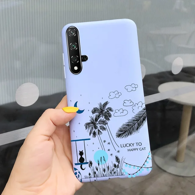 Nova 5T Case For Huawei nova 5T Funda YAL-L21 YAL-L61 YAL-L71 Shockproof  Cover Fashion Painted Phone Case For Huawei Nova5t Capa