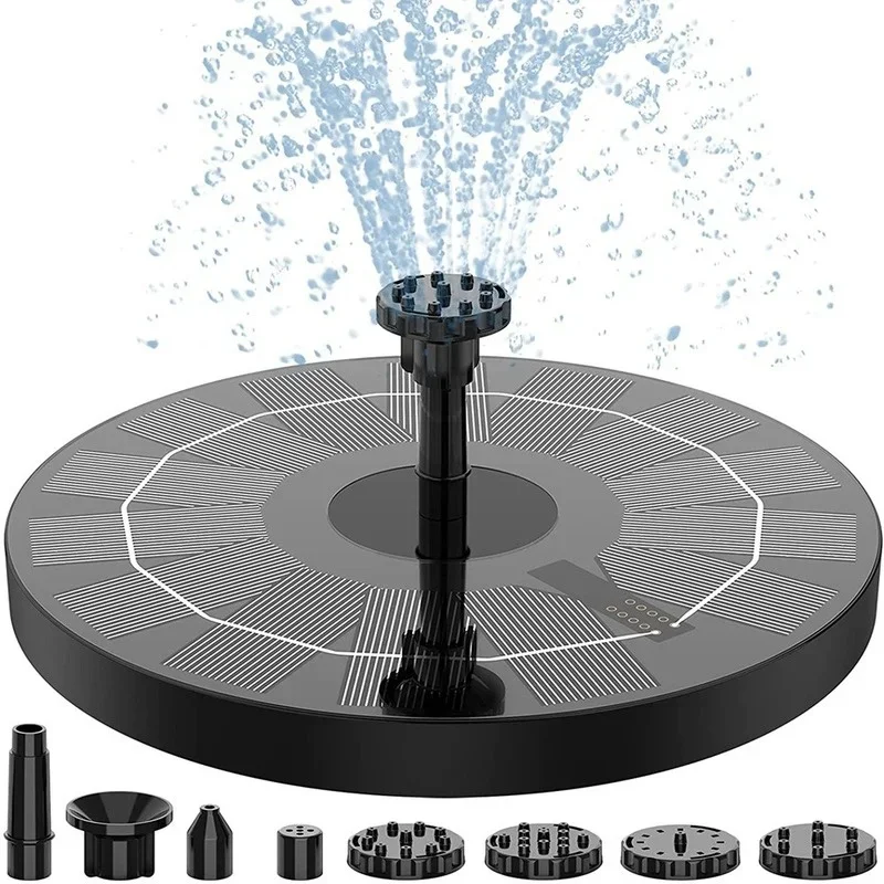 Mini Solar Water Fountain Pool Pond Waterfall Fountain Garden Decoration Outdoor Bird Bath Solar Powered Floating Water solar fountain water fountain garden pond fountain