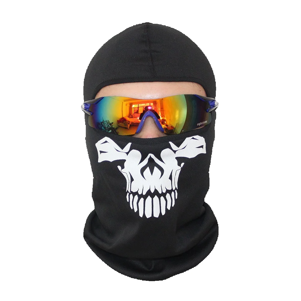 LazyZoom Cycling Call Of Duty Tactical Ghost Skull Outdoor Cold-Proof Face Mask Bicycle CS Female_voghion.com