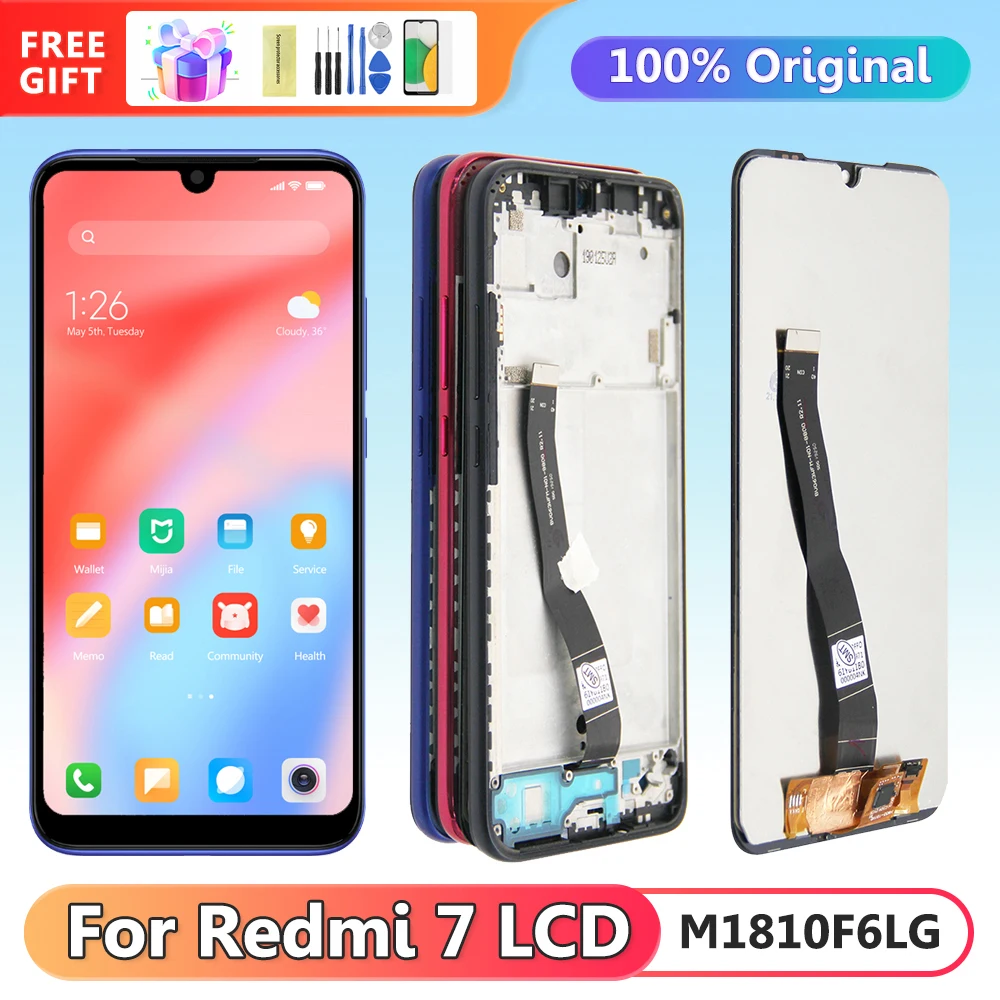 6-26-original-display-screen-for-xiaomi-redmi-7-m1810f6lg-lcd