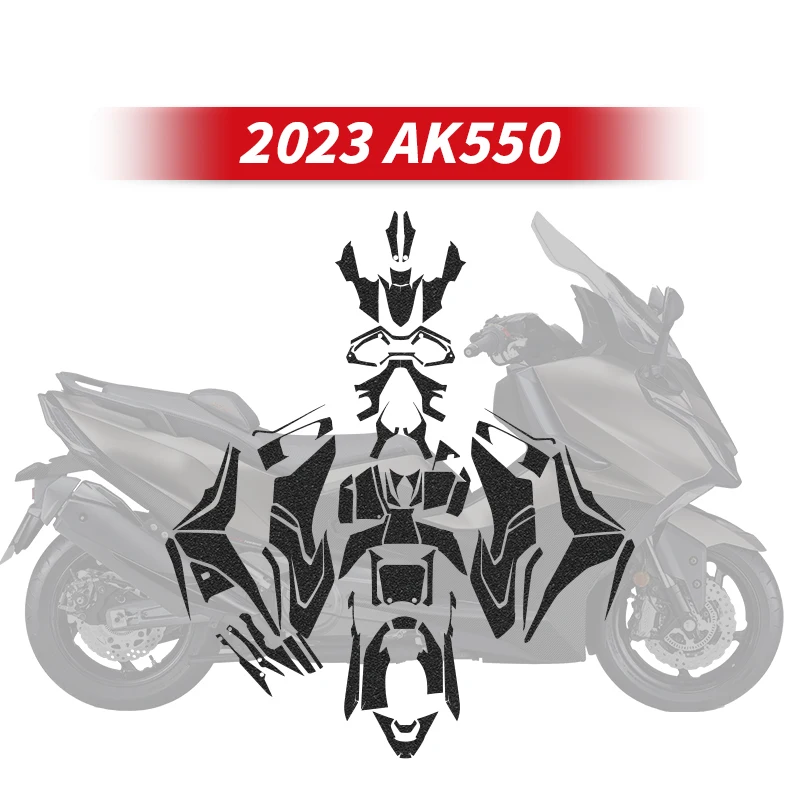 Used For KYMCO AK550 2023 Motorcycle Armor Protective Stickers Kits Pasted On Bike Plastic Area High Quality Decoration Decals