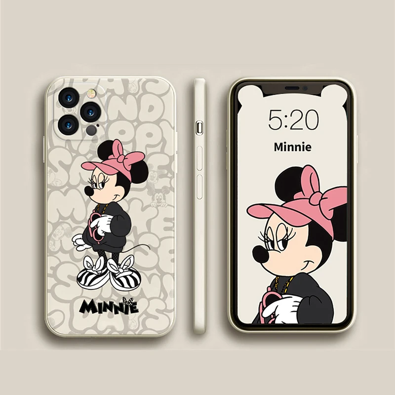 Disney Mickey Anime Phone Case For iPhone 11 12 Pro MAX Mini 13 Pro MAX 6 6S 7 8 Plus X XS MAX XR SE 2020 Cute TPU Fund Cover iphone se phone case