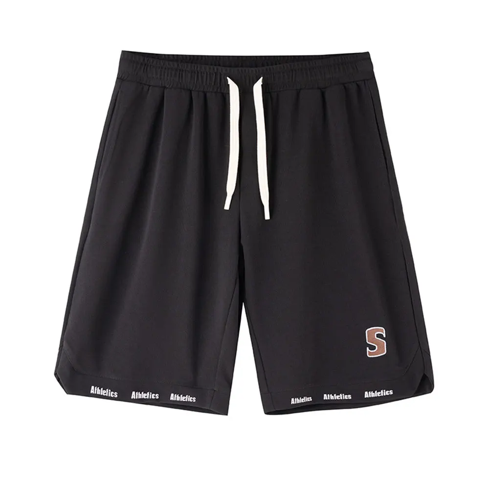 GROOMXLUXE Oversized Letter Splice Shorts For Men Drawstrin Loose Casual Daily Beach Men's Short Pants Big Size 95-150KG 7XL