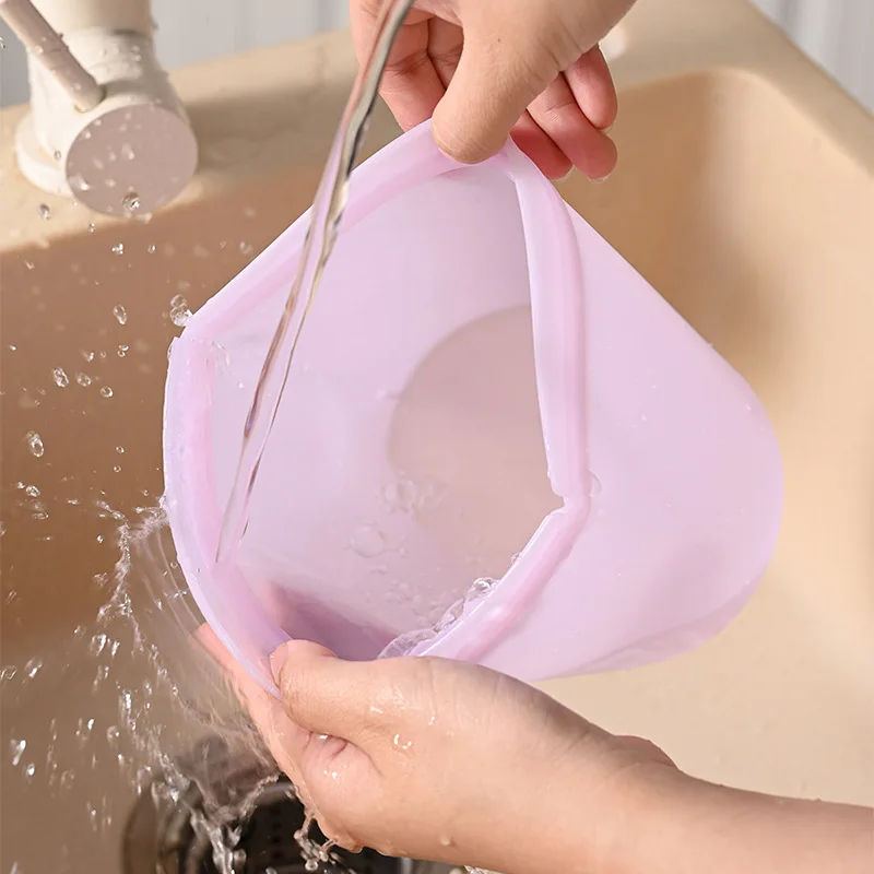 Reusable Self-Sealing Silicone Food Storage Bag Set for Freshness Preservation