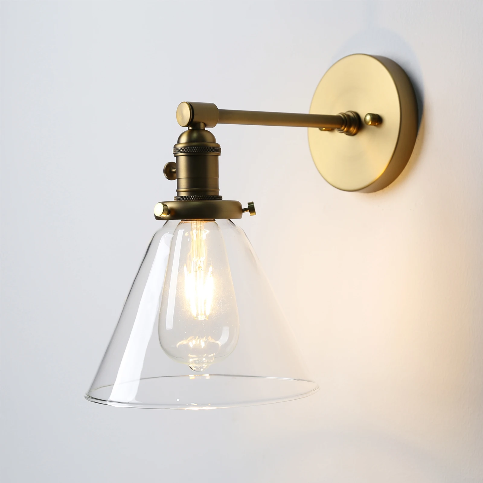 Phansthy Industrial Wall Sconce 1-Light 7.3