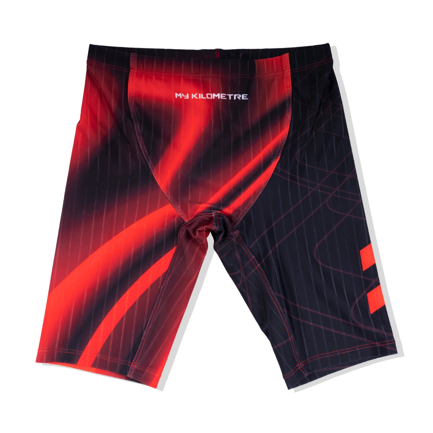 MY KILOMETRE Boys' Jammer Swimsuit Junior Endurance Low Waisted Swim Jammer Kids Athletic Swimwear Shorts Swimming Trunks Red