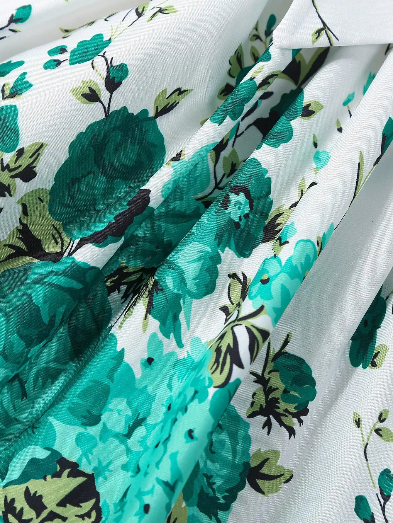 Girls Dress Summer Green Flower Belt Lotus Sleeves Fashion Children's Clothing 4-7Y