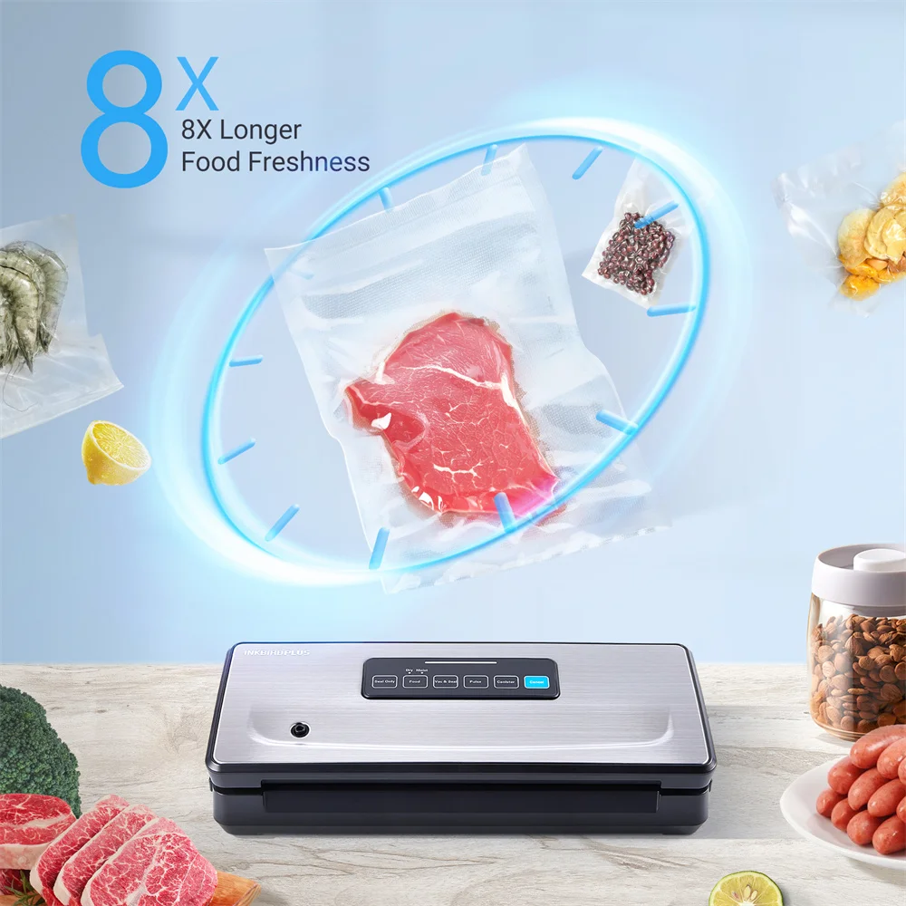 INKBIRD Dry/Moist/Pulse/Canister Modes Vacuum Packing Machines Ziploc  Vacuum Sealer Food Preservation Kitchen Cooking Appliances