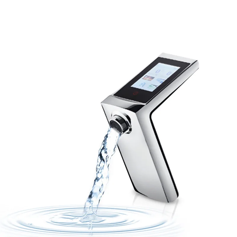 

Basin Smart Thermostatic Faucet Digital Water Tap Electric Faucet Touch Faucet With Lcd Panel